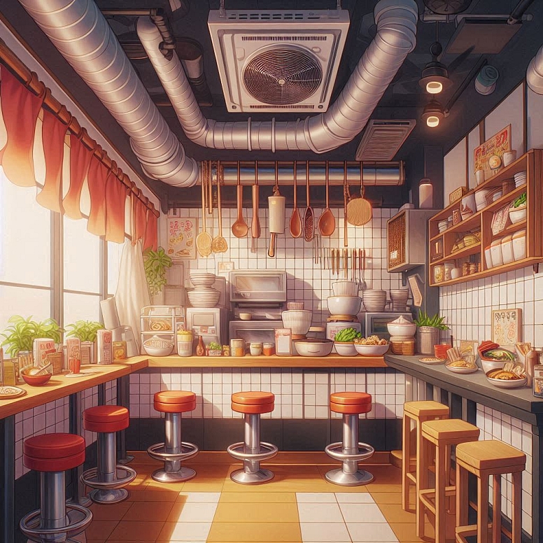 anime ramen shop