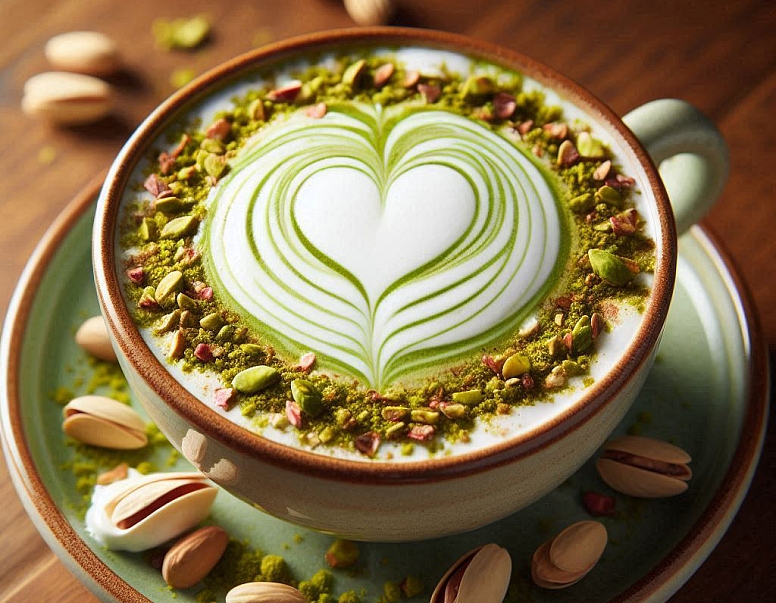 pistachio latte